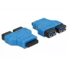USB 3.0 Hub DeLOCK 65670 μαύρο μπλε