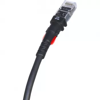 Καλώδιο δικτύου PatchSee TP-6A-F/5 Μαύρο 1,5m Cat6a F/FTP