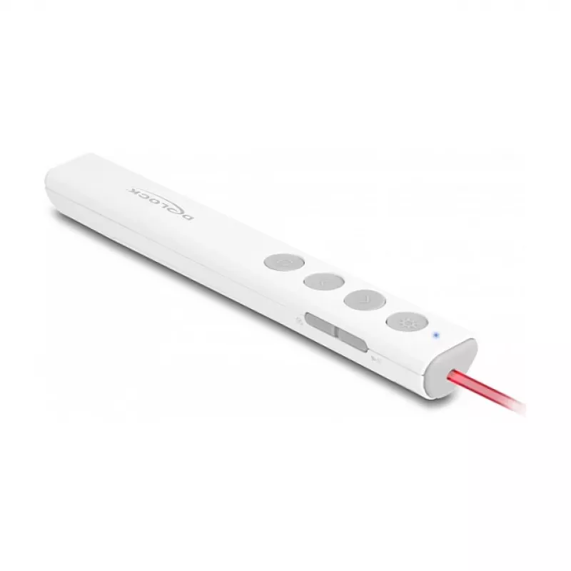 DeLOCK USB Laser Presenter, λευκό, ασύρματο, δέκτης USB-RF Nano