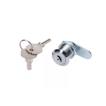 Κλειδαριά πόρτας Extralink ROUND LOCK FOR CABINETS, στρογγυλή κλειδαριά ντουλαπιού, ασημί