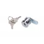 Κλειδαριά πόρτας Extralink ROUND LOCK FOR CABINETS, στρογγυλή κλειδαριά ντουλαπιού, ασημί