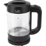 Jata HA702 ηλεκτρικός βραστήρας, 1,2 l, 1500 W, βοριοπυριτικό γυαλί, ασύρματος, μαύρος