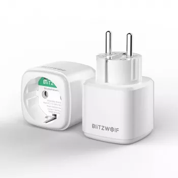 Έξυπνη πρίζα BlitzWolf BW-SHP15 ZigBee 3680W — επιτοίχια πρίζα συμβατή με WLAN/ZigBee