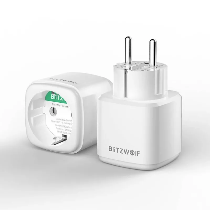 Έξυπνη πρίζα BlitzWolf BW-SHP15 ZigBee 3680W — επιτοίχια πρίζα συμβατή με WLAN/ZigBee