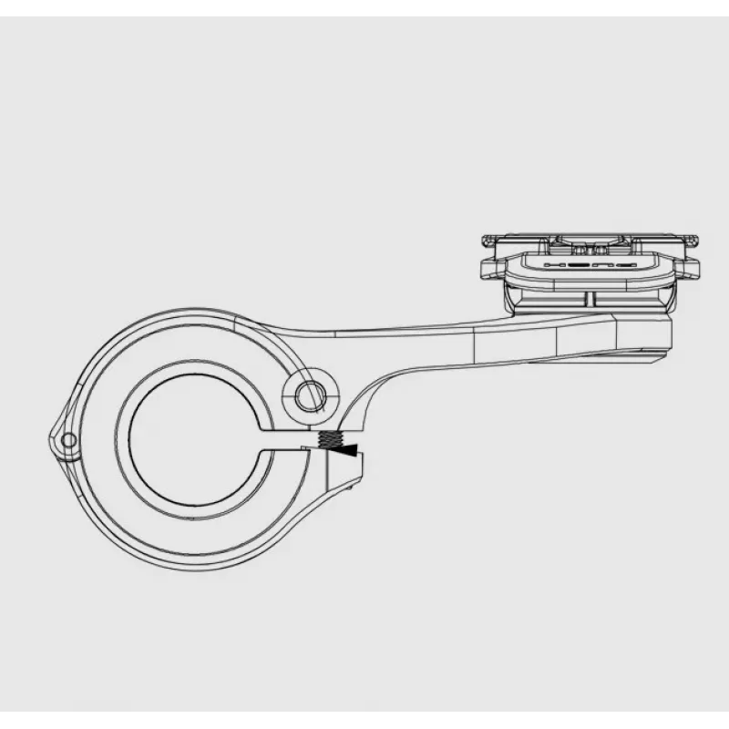 Quad Lock βάση τιμονιού ποδηλάτου, μαύρο