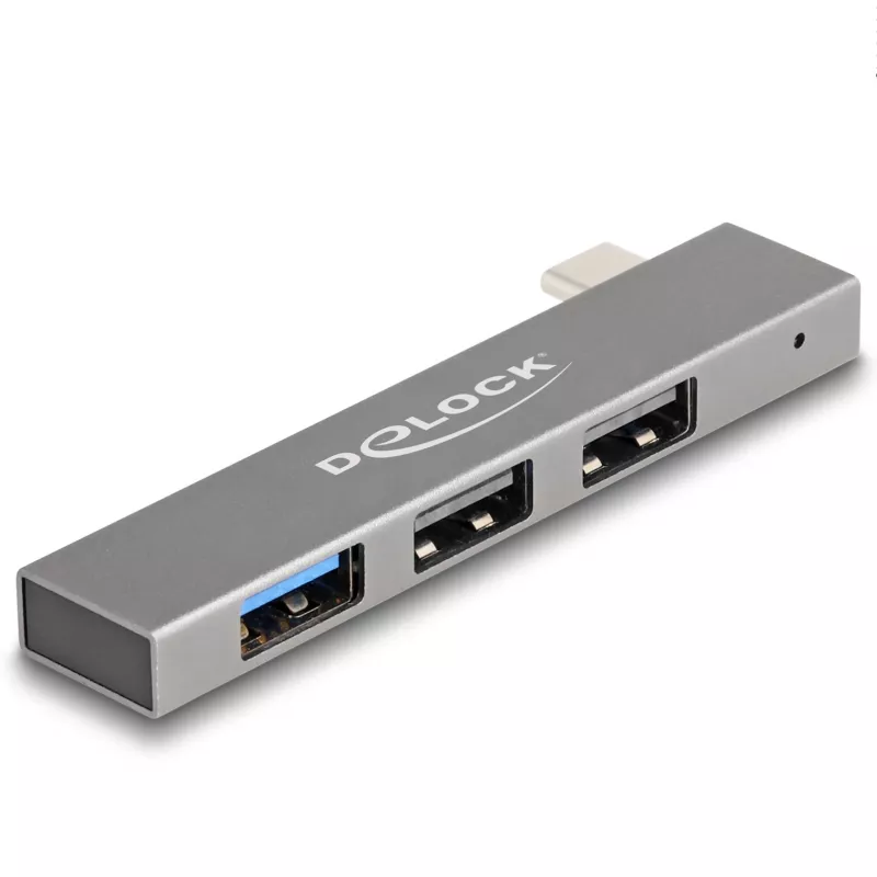 DeLOCK Hub USB 3 θυρών λεπτό USB Type-C 10 Gbps 2 x USB 2.0