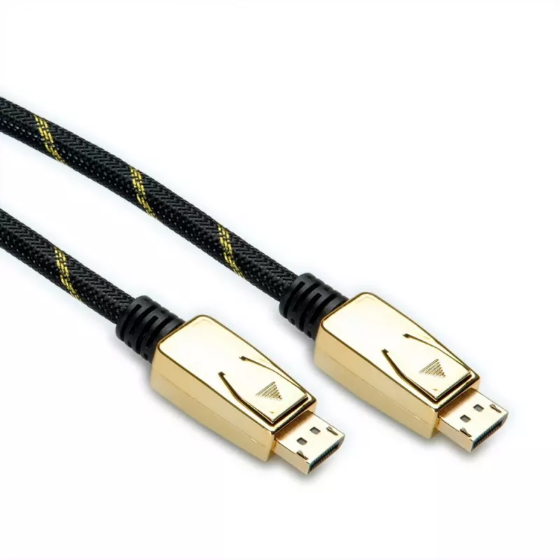 ROLINE 11.04.5921 καλώδιο DisplayPort 2 m μαύρο - χρυσό (11.04.5921)