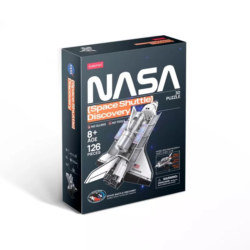3D Puzzle Cubicfun Space Shuttle Discovery Μοντέλο 306-DS1057, Χάρτινο σετ κατασκευής