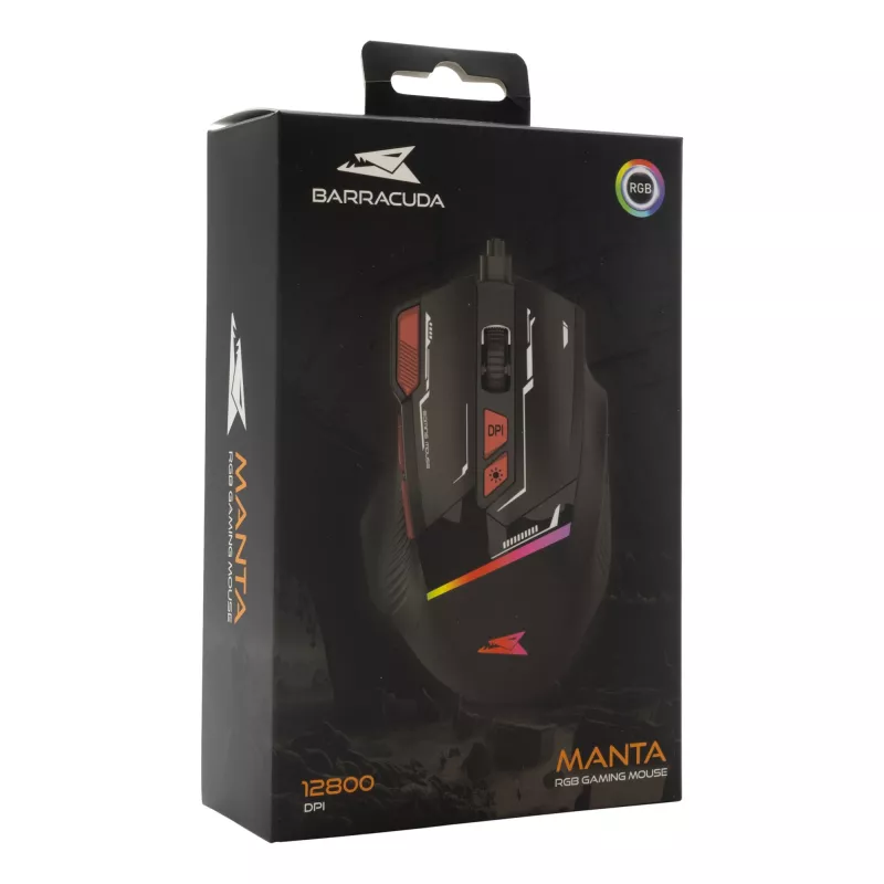 Ποντίκι Baracuda BGM-041 MANTA Μαύρο USB