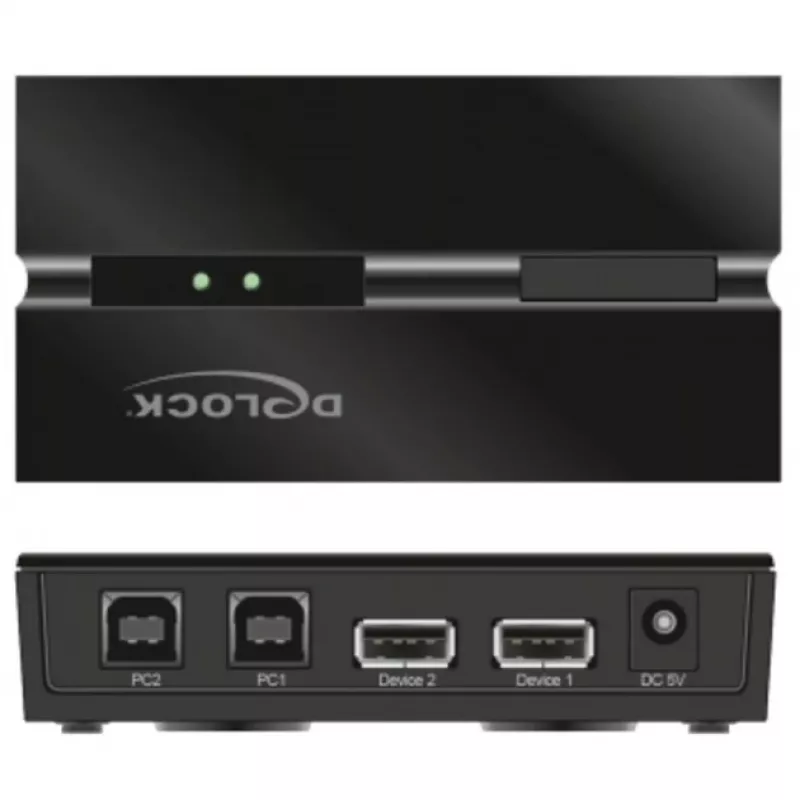 DeLOCK 11492 Διακόπτης δεδομένων υπολογιστή USB Type-A σε USB Type-B 0,48 Gbit/s