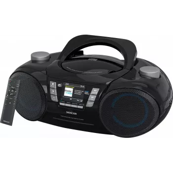 Sencor SPT 6510DB φορητό boombox DAB+, CD/MP3/USB/SD, Bluetooth 5.3, FM RDS, 16 W, μαύρο