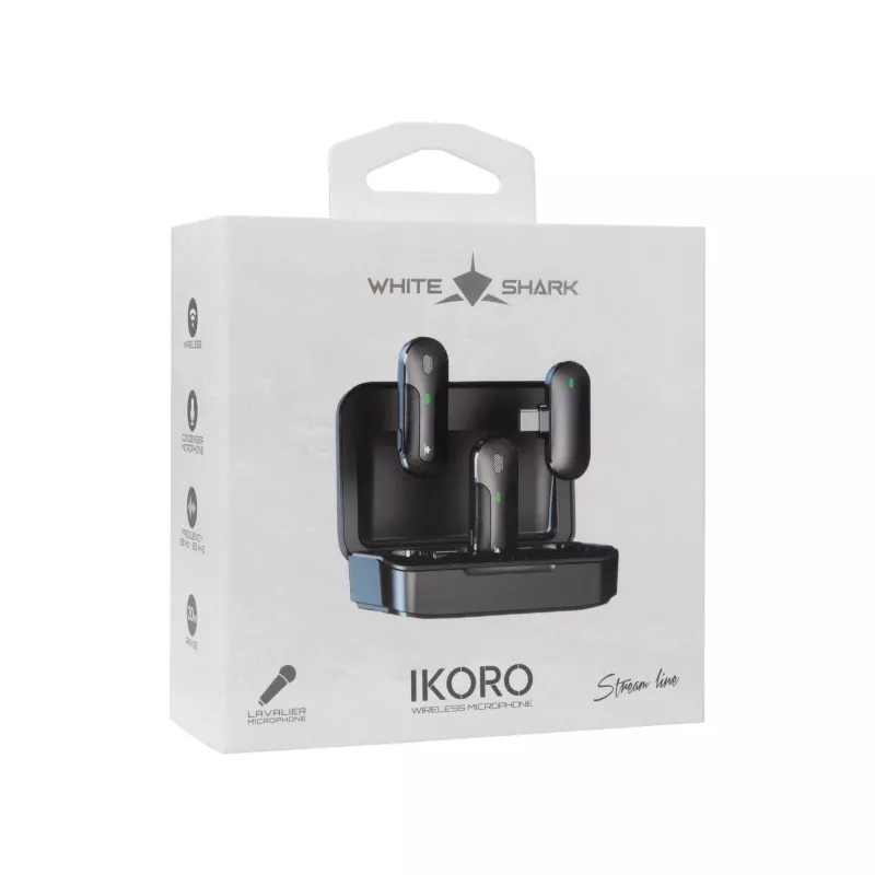 White Shark DSM-05 Ikoro μαύρο/γκρι εργονομικός σχεδιασμός