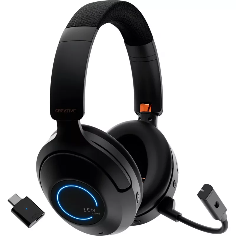 Creative 51EF1040AA001 Zen Hybrid Pro Bluetooth On-Ear Headset μαύρο