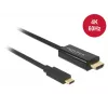Προσαρμογέας καλωδίου βίντεο DeLOCK 85291 USB Type-C HDMI 2 m μαύρο