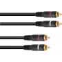 Καλώδιο Cinch Omnitronic 30209375, 2xRCA σε 2xRCA, μήκος 5 m