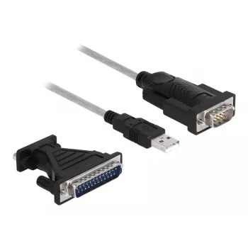 DeLOCK Αντάπτορας USB 2.0 Type-A σε Σειριακό RS-232 D-Sub 9 + D-Sub 25