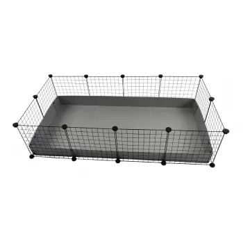 C&C Αρθρωτό κλουβί 4x2 145 x 75 cm ασημί