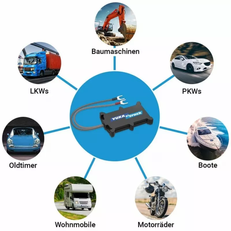 GPS tracker KSIX Yukatrack easyWire — universal GPS tracker, μαύρο, 63 g, 92,5×57,6 mm