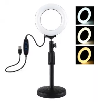 Λάμπα LED Δακτυλίου Puluz με Ρυθμιζόμενο Τρίποδο PU391