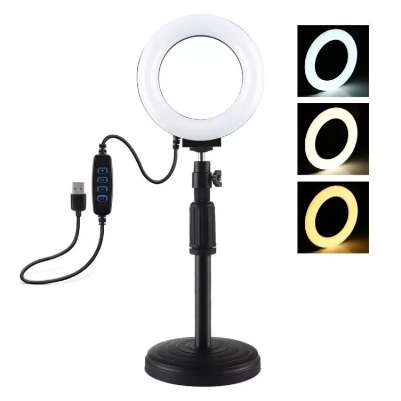 Λάμπα LED Δακτυλίου Puluz με Ρυθμιζόμενο Τρίποδο PU391