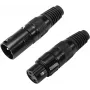 Σύνδεσμος XLR 3-Pin Omnitronic 30200097 — σύνδεσμος σήματος ήχου αρσενικό/θηλυκό