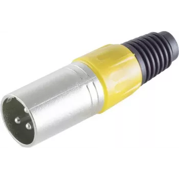 Βύσμα XLR ShiverPeaks BS55002-S μαύρο, 3-πολικό αρσενικό βύσμα ήχου