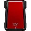 Θήκη HDD/SSD ADATA EX500 μαύρη, κόκκινη 2,5 ίντσες