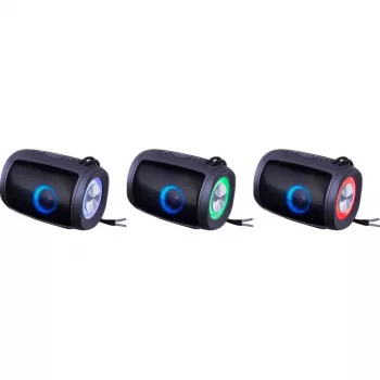 DEFENDER Enjoy S200 65200 φορητό ηχείο Bluetooth, TWS, 5 W, φωτισμός LED, FM, microSD, μπαταρία 10 ωρών, μαύρο