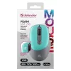 Defender Feam MM-296 52294 ασύρματο ποντίκι, αθόρυβο κλικ, οπτικό, 1600 DPI, USB, μέντα