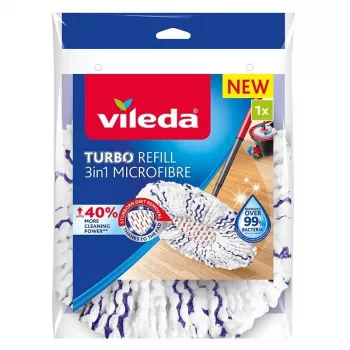 Vileda TURBO 3in1 Πανί Μικροϊνών για Σφουγγαρίστρα, 1 τεμ.