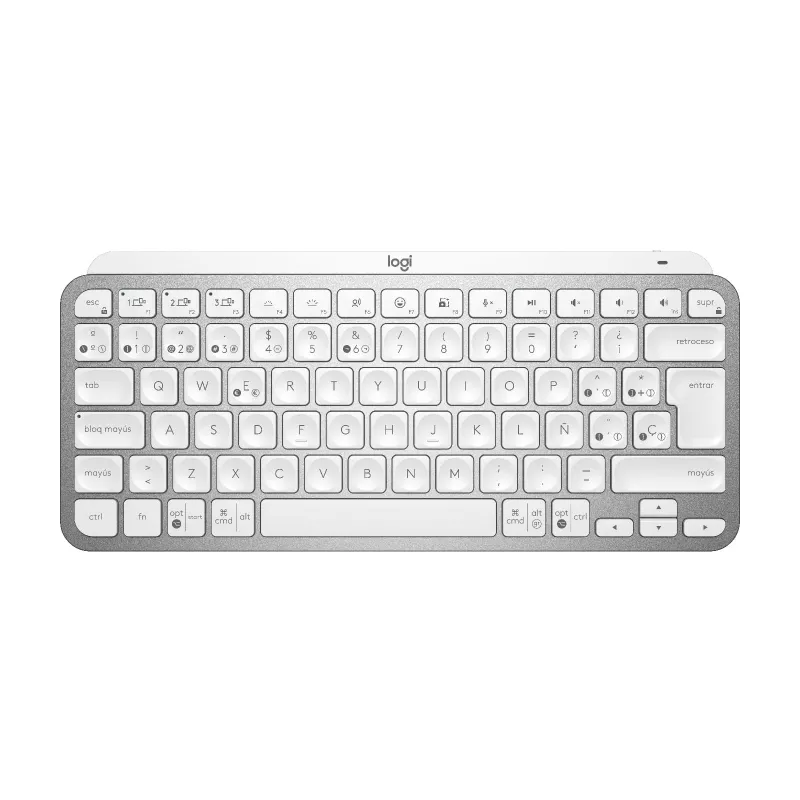 Mxkeys Mini Wrls Illuminated KB Pale Γκρι - Esp - Mediter