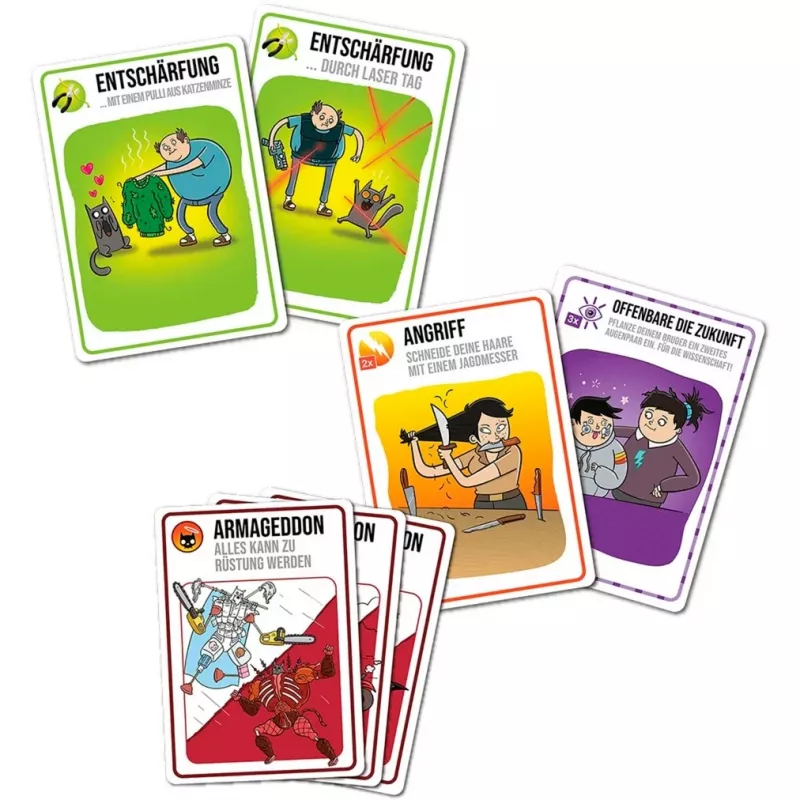 Exploding Kittens - Gut gegen Böse, Παιχνίδι με κάρτες