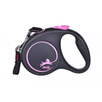 Flexi Black Design S 5 m αυτόματο λουρί σκύλου