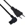 Καλώδιο ρεύματος SAVIO CL-144, 3 m, γωνιακό 2-πολικό σε βύσμα IEC Type E, μαύρο