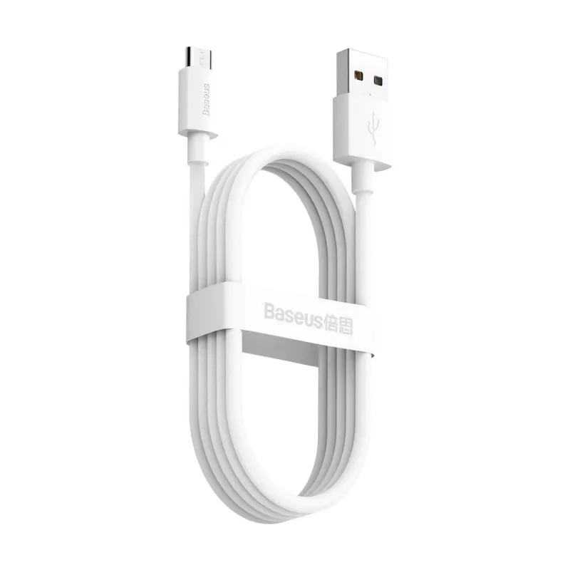 Καλώδιο USB-A σε Micro-USB-B Baseus TZCAMZJ-02 1,5 m Λευκό