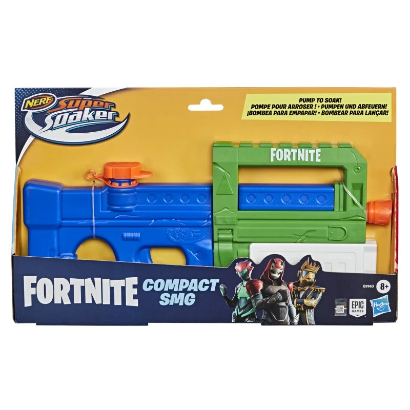 Νεροπίστολο NERF Super Soaker Fortnite Compact SMG E9963, 600 ml