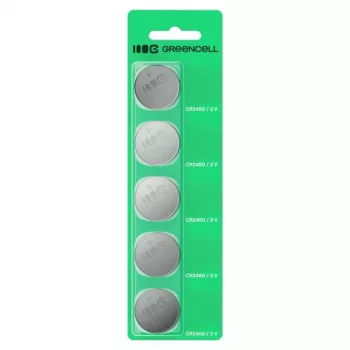 Μπαταρία κουμπί Green Cell CR2450 3V – Λιθίου, συσκευασία 5 τεμ.