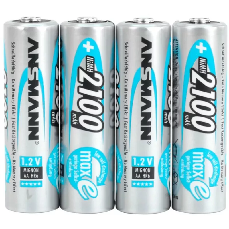 1x4 Ansmann maxE NiMH επαναφορτιζόμενη μπαταρία Mignon AA 2100 mAh 5035052