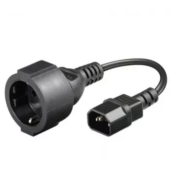 Microconnect PE130075 Καλώδιο τροφοδοσίας μαύρο 0,23 m υποδοχή C14
