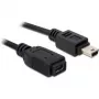 Καλώδιο USB DeLOCK 82667 1m μαύρο βύσμα αρσενικό/υποδοχή θηλυκή