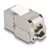DeLOCK Keystone-Modul RJ45 υποδοχή σε LSA Cat.6A με LED ασημί-λευκό