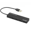 USB Hub Tellur Basic 4-Port USB 2.0 — μαύρο, 4x θύρες USB-A