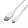 VALUE - καλώδιο USB - USB 3.0 (M) σε USB Type-C (M) - 5 V - 900 mA - 50 cm - λευκό (11.99.9010)