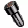 Baseus Magic CCMLC20A-01 φορτιστής αυτοκινήτου, 2x USB-A QC 3.0, 45 W, 6 A, οθόνη τάσης, μαύρος