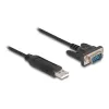 DeLOCK αντάπτορας USB 2.0 σε σειριακό RS-232 50 cm FTDI μαύρο