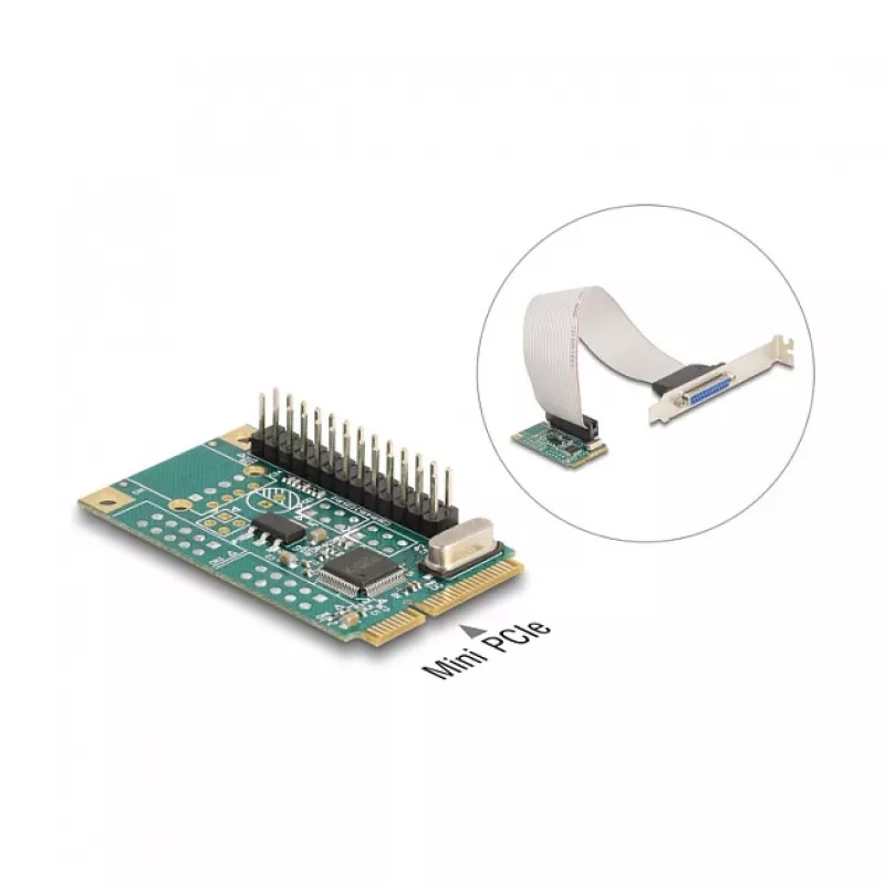 Εσωτερικός παράλληλος προσαρμογέας DeLOCK 95275 Mini PCI Express πράσινο