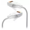 Καλώδιο δικτύου Ubiquiti UACC-Cable-Patch-EL-C6A-12M-W RJ-45 Cat6a 12m διαφανές λευκό
