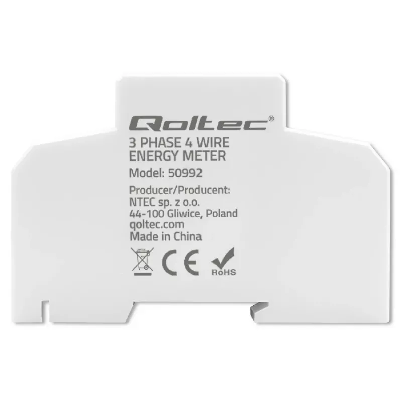Τριφασικός ηλεκτρονικός μετρητής QOLTEC 50992 400V 100A