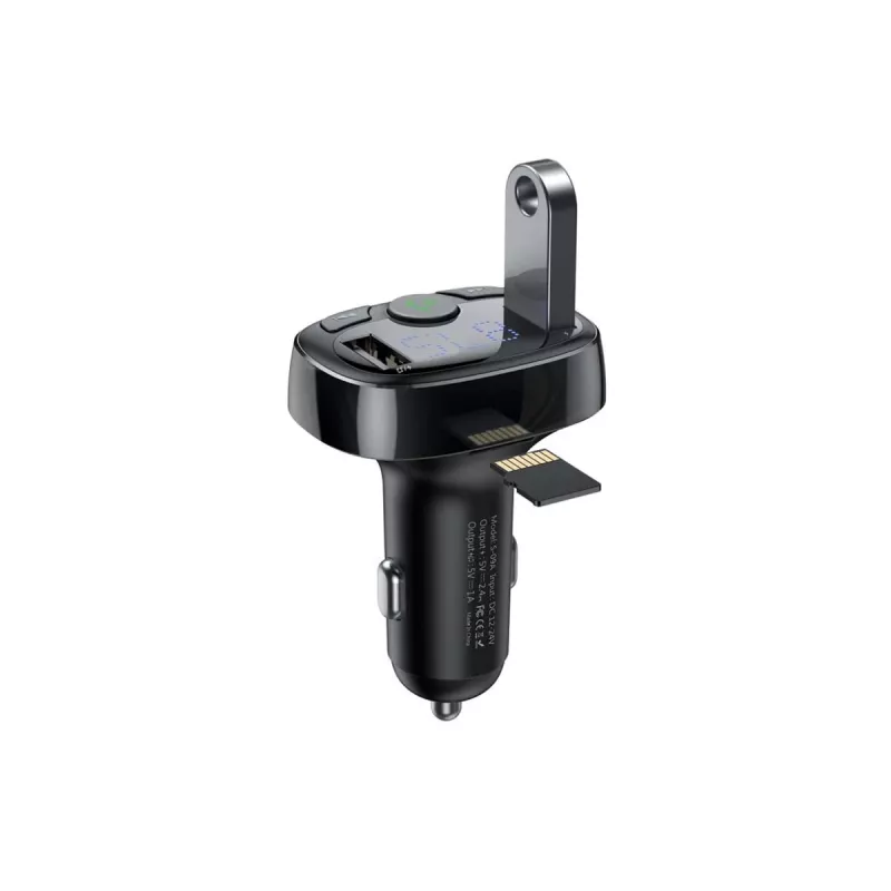 Πομποδέκτης FM Baseus SUP0004410 87,5–108 MHz Bluetooth USB μαύρο