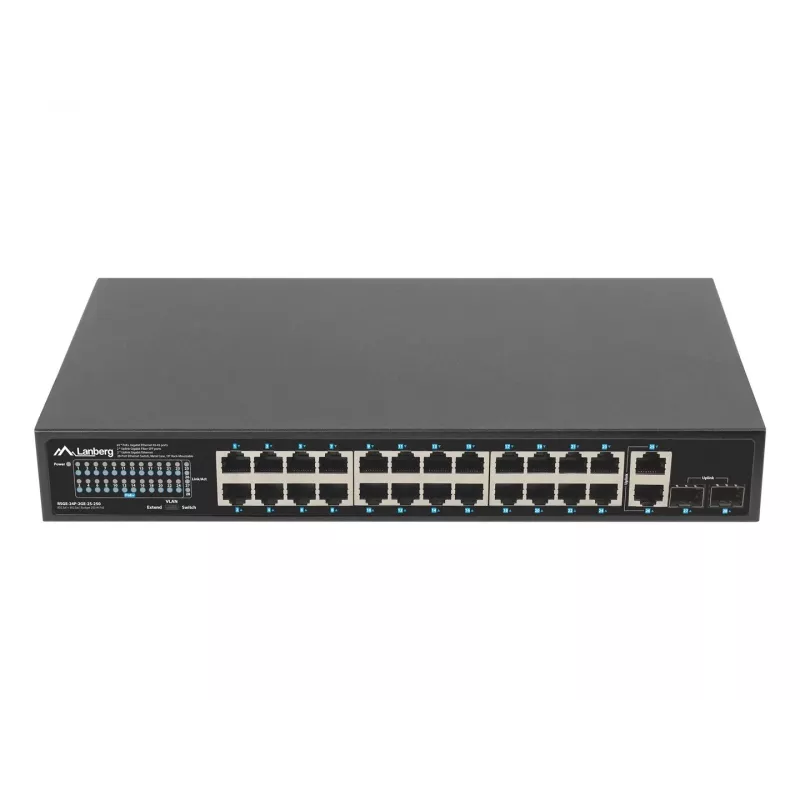 Unmanaged switch Lanberg RSGE-24P-2GE-2S-250 24 θύρες τοποθέτηση σε rack